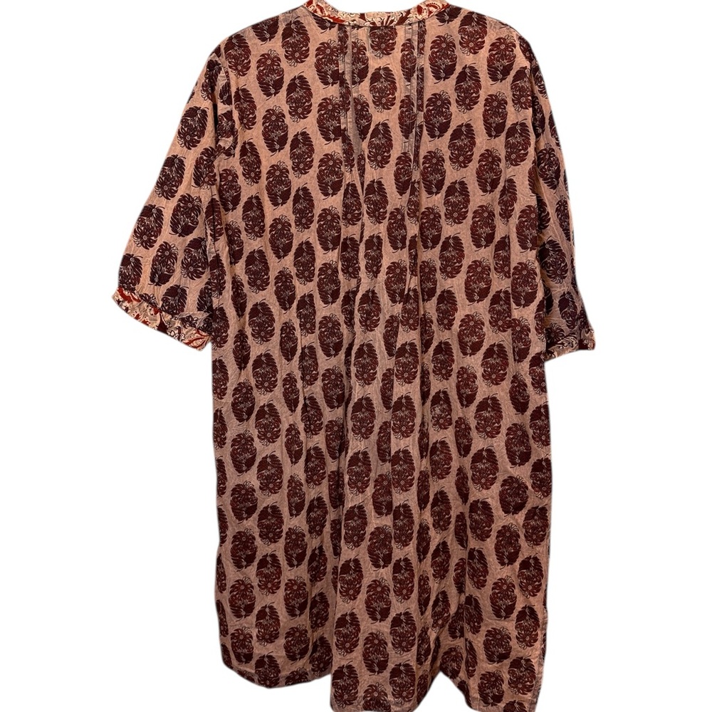 Jaded Gypsy Victoria Block Print Cotton Tunic Mini Dress sz OS - Picture 5 of 11